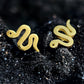 Dainty Snake Studs Made w/ 18k Gold Plated Surgical Steel