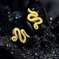 Dainty Snake Studs Made w/ 18k Gold Plated Surgical Steel