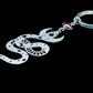 Witchy Snake Keychain in Garnet