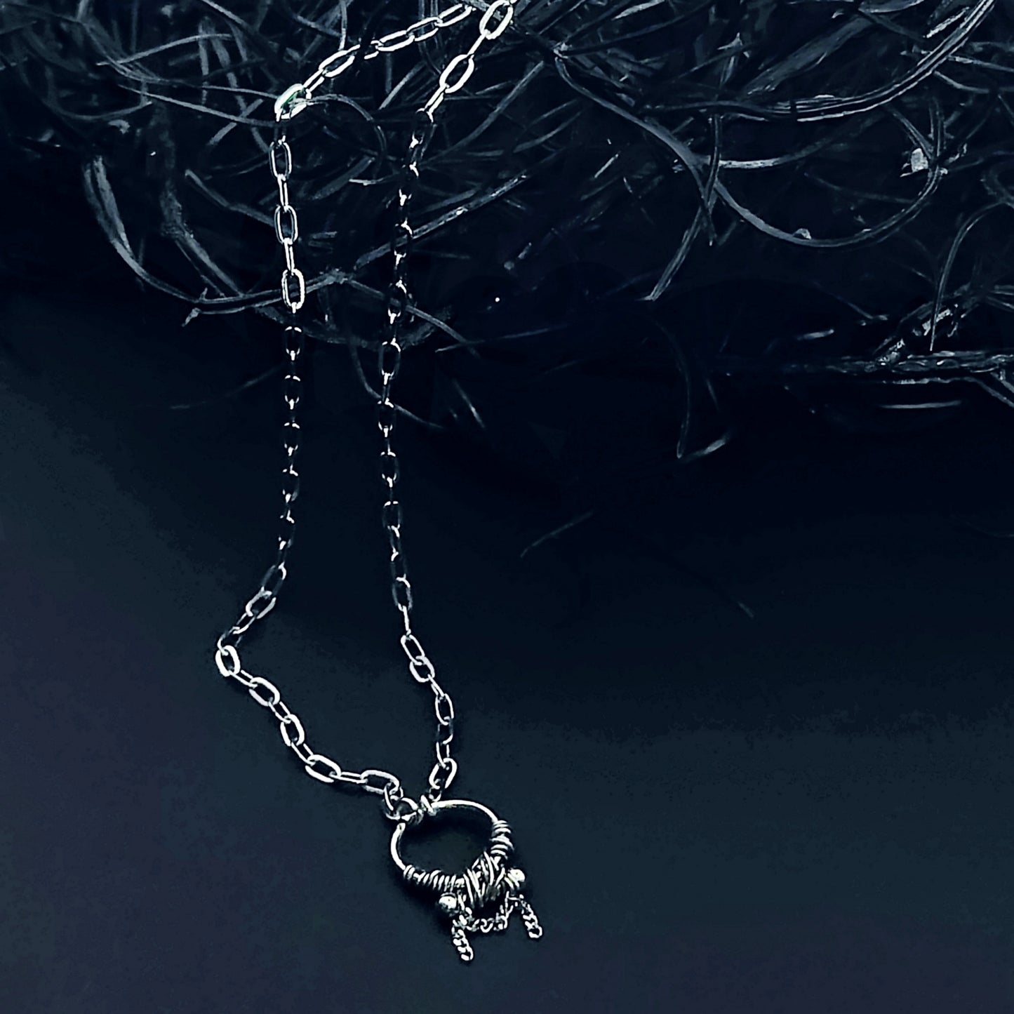 *THE OMEGA* Dainty Chain Necklace, 19 inches Long