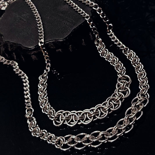 *THE LILITH* Chainmail Necklace w/ Various Sizes Available