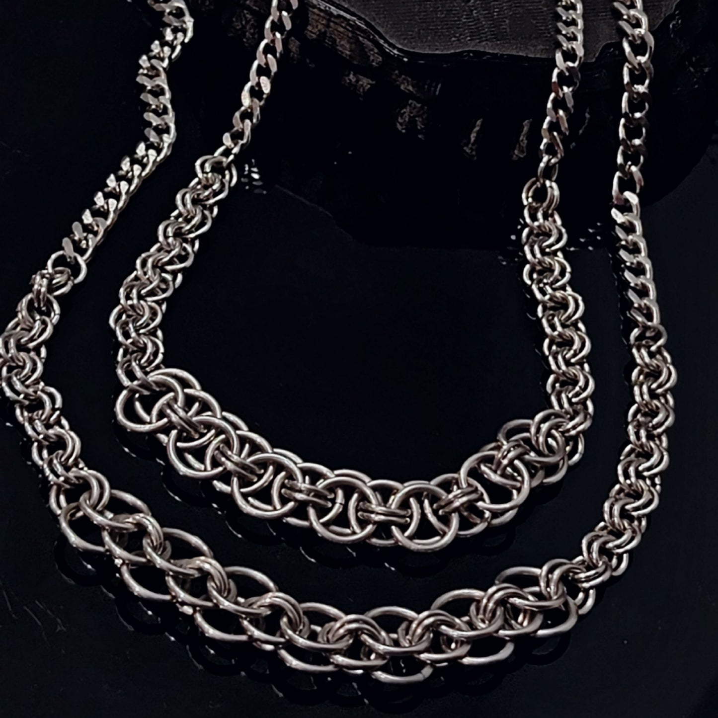 *THE LILITH* Chainmail Necklace w/ Various Sizes Available