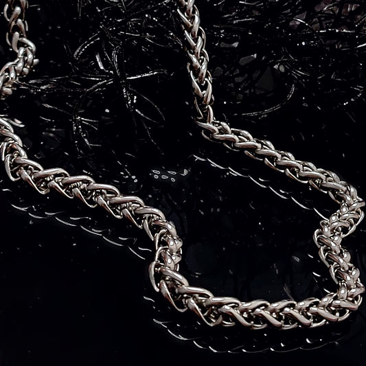 ***CLEARANCE*** Was $30.00 -NOW $15.00- Chunky Wheat Chain Necklace, 19.5 inches Long