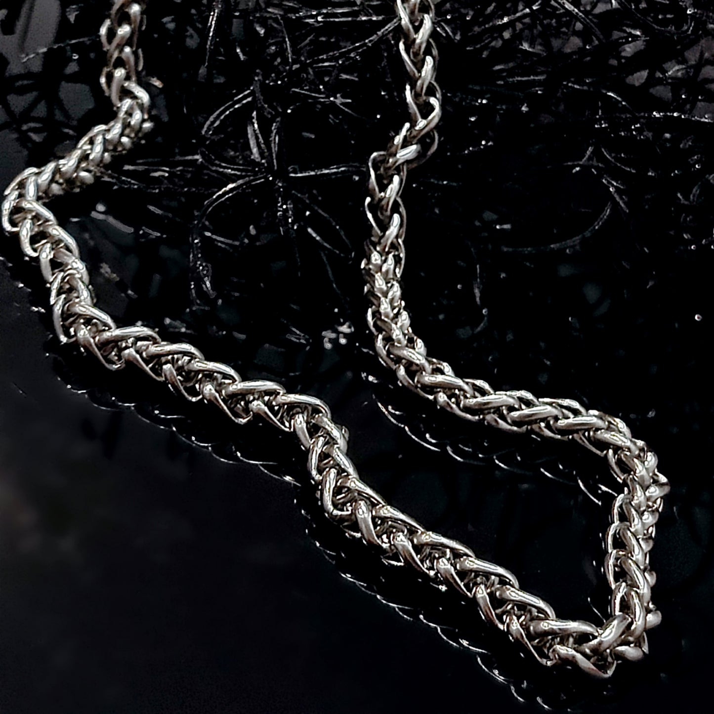 ***CLEARANCE*** Was $30.00 -NOW $15.00- Chunky Wheat Chain Necklace, 19.5 inches Long