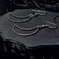 LIGHTWEIGHT Hollow Moon Earrings in Silver w/ Implant Grade Surgical Steel Hooks